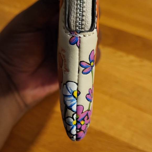 Coach Zip Wristlet With Floral Print - Picture 9 of 10